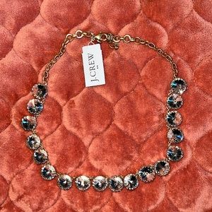 J. Crew Gold Tone Rhinestones Necklace Brand New